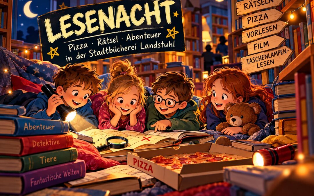 Wenn in der Bücherei die Taschenlampen angehen